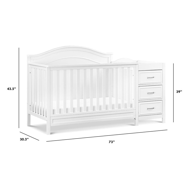 DaVinci Charlie 4in1 Convertible Crib and Changer with Storage